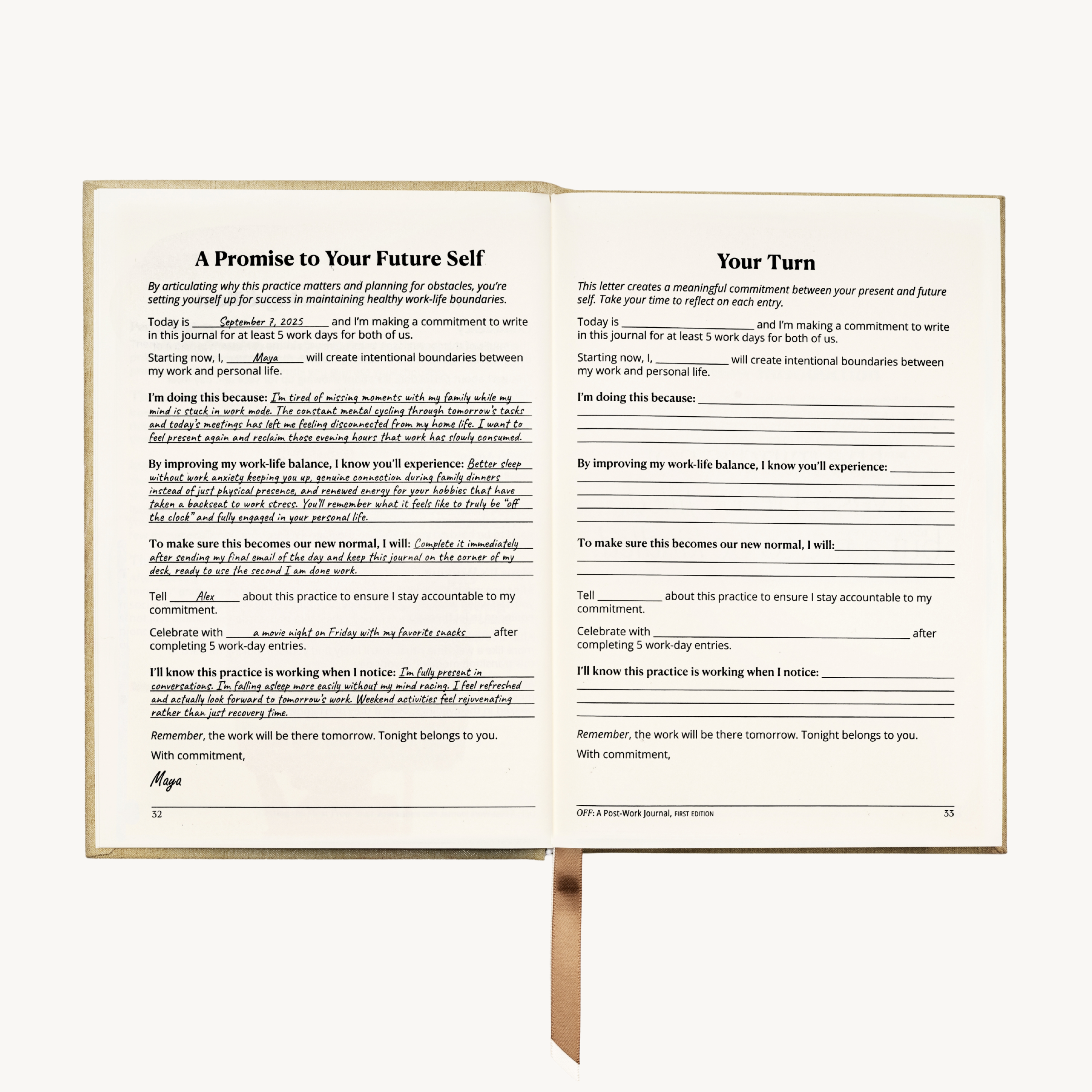 OFF: A Post-Work Journal