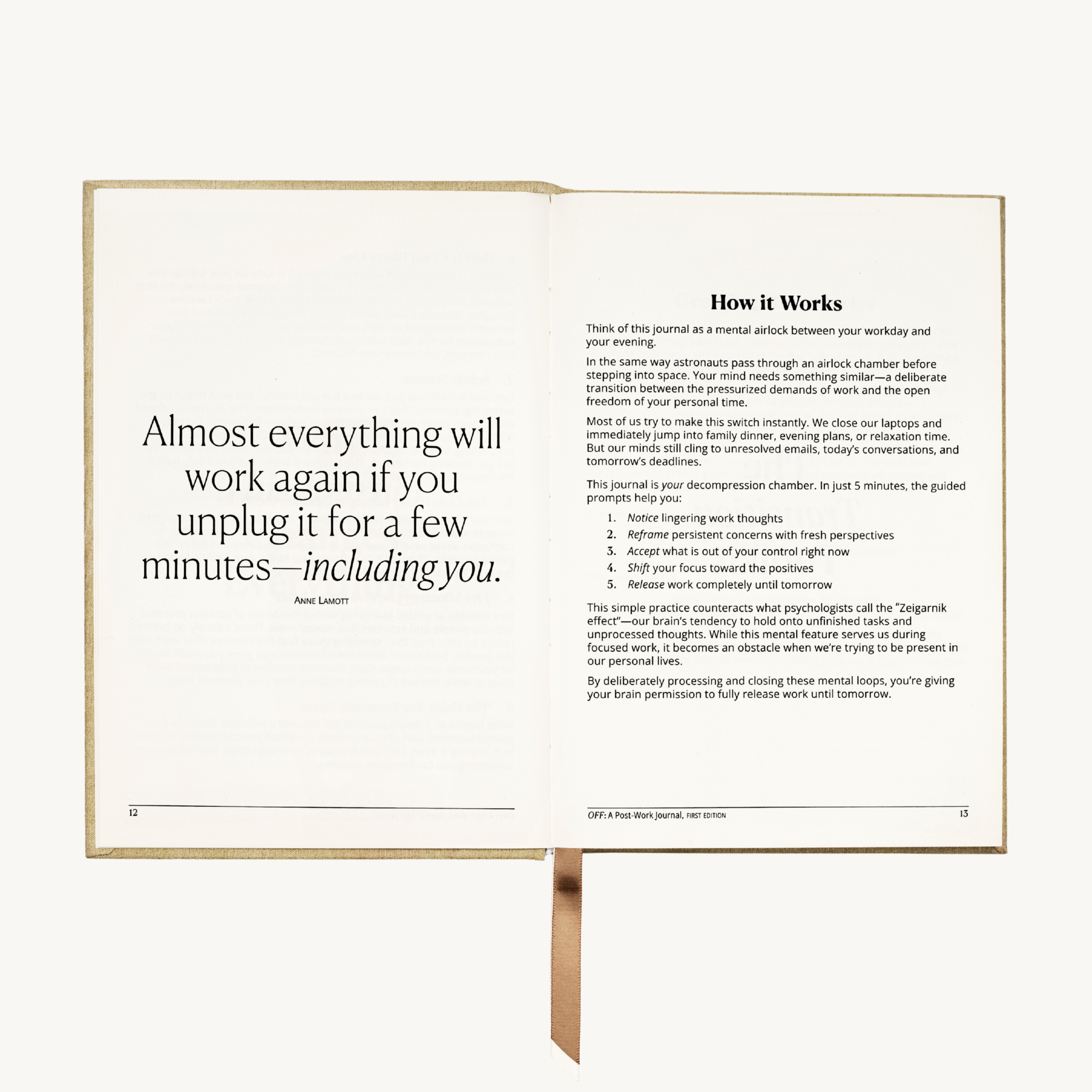 OFF: A Post-Work Journal